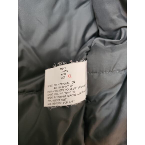 VINTAGE Woolrich Jacket Mens Winter coat Chore Blue Sz XL zip & button closure - Picture 9 of 9